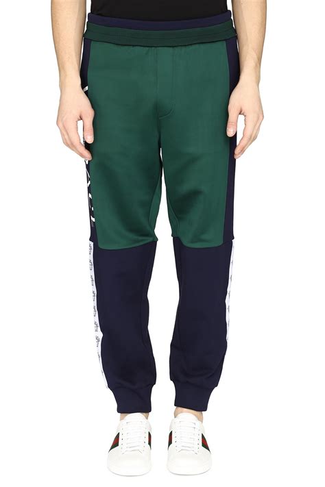 men versace techno track pants